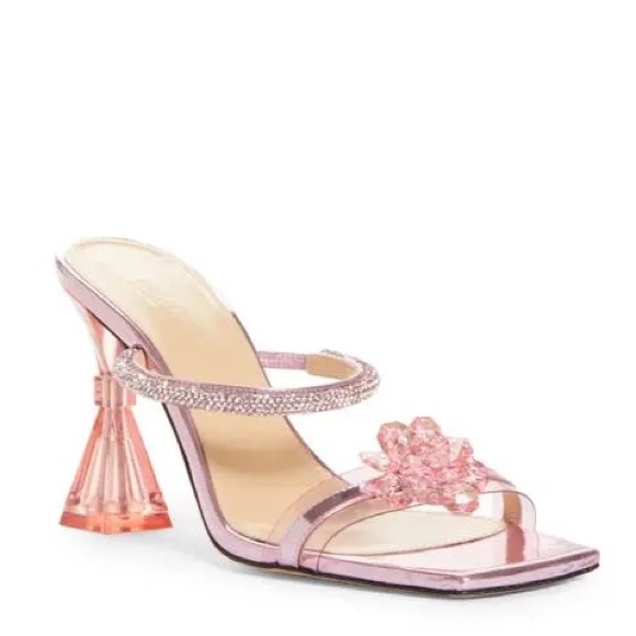 Mach & Mach Authentic Crystal Flower Slide Sandal (Women) - Picture 2 of 14